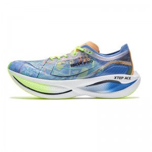 Xtep 160X 3.0 Pro New Color PB Marathon Professional Racing Shoes - Blue/Green
