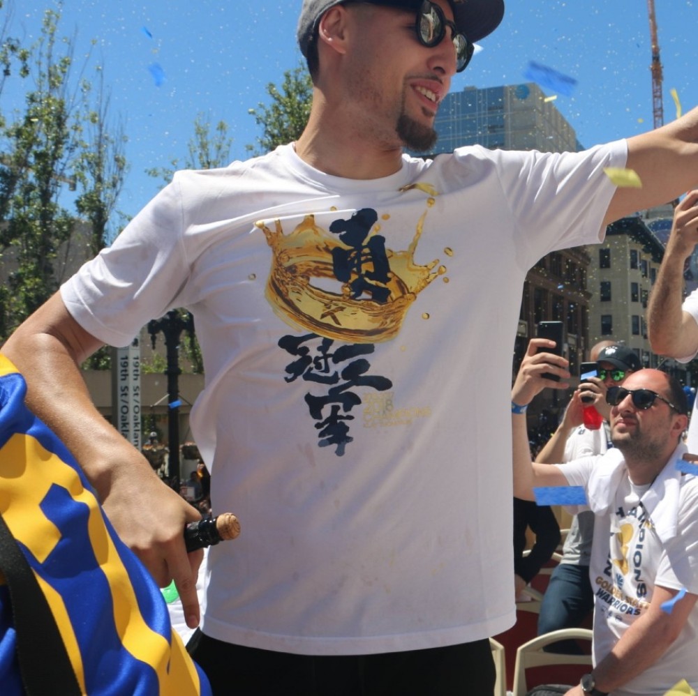 Anta Klay Thompson 2018 NBA Championship Parade Limited T-shirts