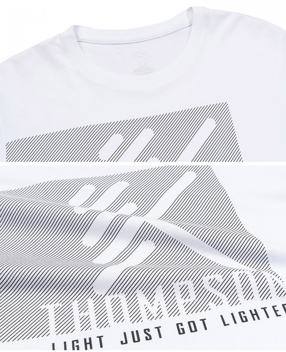 Anta Klay Thompson Basketball Culture Short Sleeve T-shirts - Light Green
