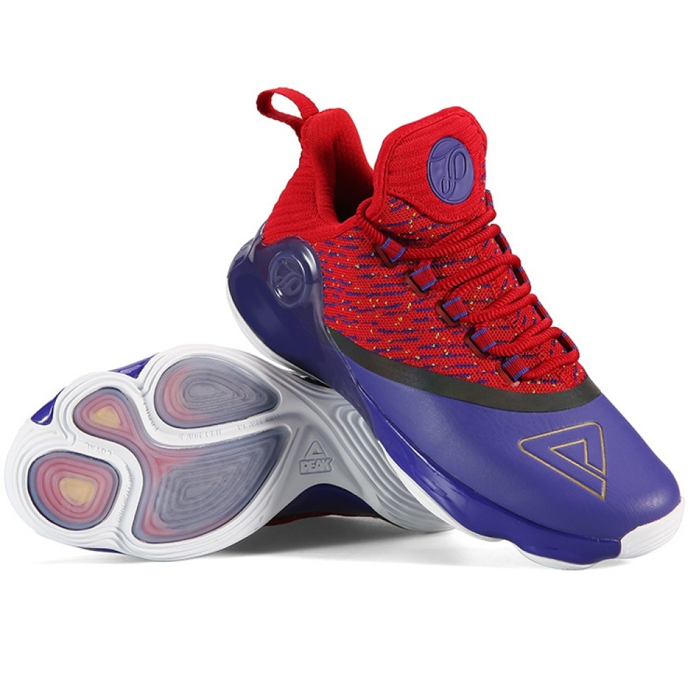 Peak 2018 Tony Parker 6 VI Men's Professional Basketball Shoes - Purple/Red