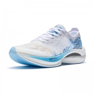 Xtep 160X 3.0 PB Marathon Professional Racing Shoes - White/Blue