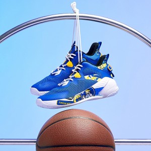 Anta KT 2020 Klay Thompson KIDS Basketball Shoes - Blue/Yellow/White