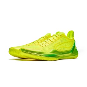 Li Ning 2024 Liren 4 V2 Pure Green Men's Basketball Game Shoes