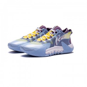 Li-Ning 2022 BADFIVE2 Low Men's Basketball Sneakers - Blue/Purple