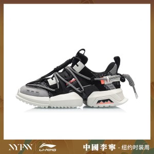 China Li-Ning 2019 New York Fashion Week UT ACE Men's Shoes Pangu - Black/White/Orange
