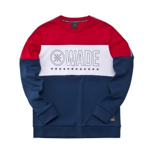 2019 Spring New Way of Wade Men's Hoodie - Red/Blue [AWDP219-2]