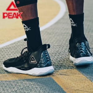 PEAK Dwight Howard DH4 Professional Basketball Sneakers - Black/White