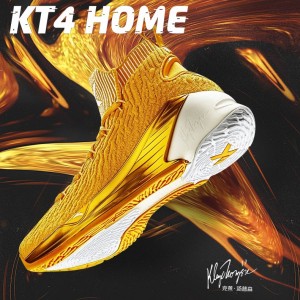 Anta 2019 Spring New Klay Thompson KT4 "Home" Men's Basketball Shoes - Yellow/Gold